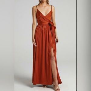 Showpo Rust Maxi Dress